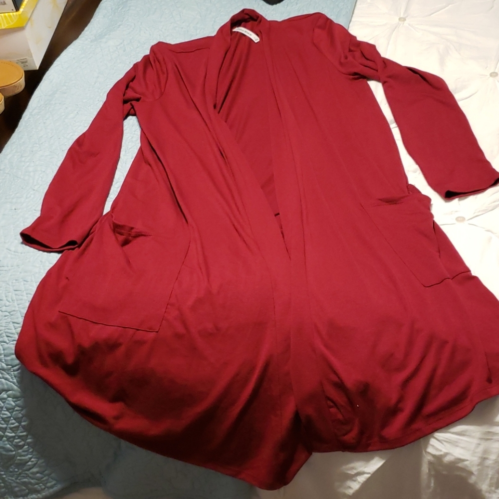 long cotton cardigan